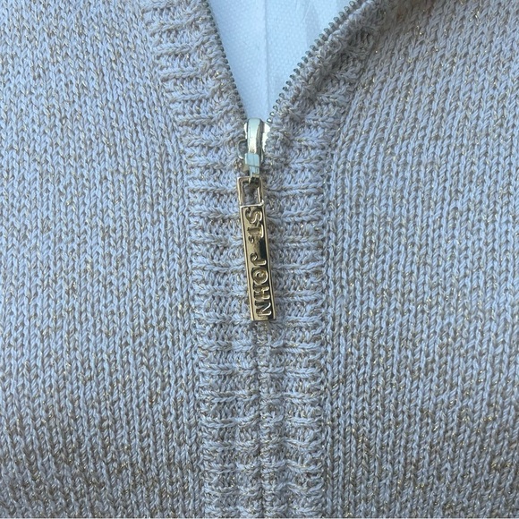St John Sport Cream and Gold Track Jacket - Picture 5 of 7